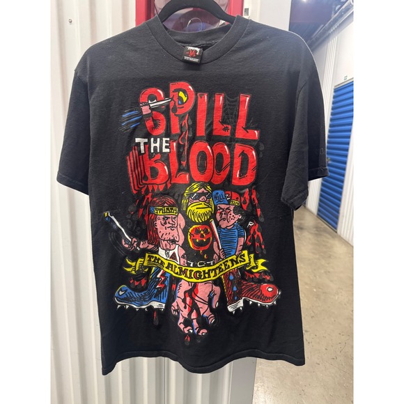 Stussy Other - Stussy Spill The Blood The Almighteens Vintage Graphic Tee Black Mens Medium